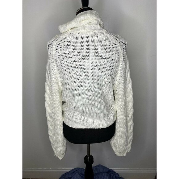 NWT Planet Gold Juniors Large White Knit‎ Turtlenec - Picture 6 of 9